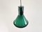 Green Glass Mini P&t Pendant Lamp by Michael Bang for Holmegaard, Denmark, 1970s 3