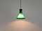 Green Glass Mini P&t Pendant Lamp by Michael Bang for Holmegaard, Denmark, 1970s 7