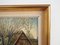 Scandinavian Artist, The Farm Under the Willows, 1960s, Oil on Canvas, Framed, Image 9