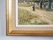 Scandinavian Artist, The Farm Under the Willows, 1960s, Oil on Canvas, Framed, Image 4