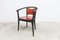 Baumann Armchairs Model Diese in Colour Wengé and Red from Pagnon Pelhaître, Set of 6 11