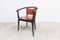 Baumann Armchairs Model Diese in Colour Wengé and Red from Pagnon Pelhaître, Set of 6, Image 11