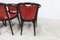 Baumann Armchairs Model Diese in Colour Wengé and Red from Pagnon Pelhaître, Set of 6 13