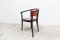 Baumann Armchairs Model Diese in Colour Wengé and Red from Pagnon Pelhaître, Set of 6, Image 31