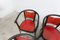 Baumann Armchairs Model Diese in Colour Wengé and Red from Pagnon Pelhaître, Set of 6 19