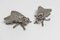 Mini Fly Ashtrays in Stainless Steel, 1970s, Set of 2, Image 1