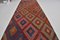 Tappeto Kilim Runner vintage con motivi geometrici, anni '60, Immagine 3