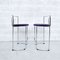 Vintage Steel Chromed Stools by K. Takahama for Simon Gavina, 1970s, Set of 2, Image 4