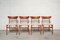 Mid-Century Danish Teak and Wool Dining Chairs from Schiønning & Elgaard, 1960s, Set of 4, Image 1
