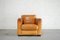 Vintage Italian Cognac Leather Club Lounge Chair from Giovanni SFORZA Collection 1