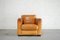 Vintage Italian Cognac Leather Club Lounge Chair from Giovanni SFORZA Collection, Image 1