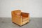 Vintage Italian Cognac Leather Club Lounge Chair from Giovanni SFORZA Collection, Image 6