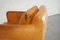 Vintage Italian Cognac Leather Club Lounge Chair from Giovanni SFORZA Collection 16