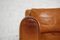 Vintage Italian Cognac Leather Club Lounge Chair from Giovanni SFORZA Collection 21