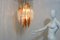 Lámpara de araña en cascada de cristal de Murano de Mazzega, años 70, Imagen 6