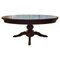 Großer französischer Ovaler Tisch aus Eiche, 1950 1