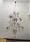 Lámpara de araña arlequín veneciana grande de cristal de Murano, años 60, Imagen 9