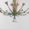 Lámpara de araña italiana con decoración floral, Imagen 3