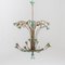 Lámpara de araña italiana con decoración floral, Imagen 6