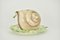 Italian Ceramic Snail on Cabbage Saucière, 1970s, Set of 2, Image 3