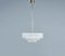 Lámpara de araña de vidrio y latón de Doria Leuchten, años 60, Imagen 2