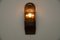 Lampade da parete in vetro fumé, anni '60, set di 2, Immagine 5