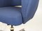 Italian Blue Fabric and Metal Swivel Desk Chair, 1960s-1970s, Image 7