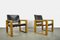 Vintage Scandinavian Saddle Leather Safari Lounge Chairs, 1970s , Set of 2, Image 6