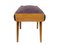 Mid-Century Italian Wood and Purple Fabric Low Stool or Ottoman, 1950s 5