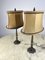 Vintage Italian Bedside Table Lamps in Bronze, 1940s, Set of 2 3