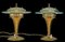 Lampes de Bureau en Laiton et Verre attribuées à Pietro Chiesa pour Fontana Arte, 1950s, Set de 2 1