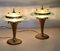 Brass and Glass Table Lamps attributed to Pietro Chiesa for Fontana Arte, 1950s, Set of 2 3