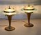 Lampes de Bureau en Laiton et Verre attribuées à Pietro Chiesa pour Fontana Arte, 1950s, Set de 2 3