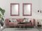 Rubinfarbener Spiegel aus Muranoglas von Fratelli Tosi 5