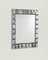 Silberner Spiegel aus Muranoglas von Fratelli Tosi 1