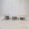 Italian Bianco Carrara Marble Coffee or Side Tables, 1980s, Set of 3, Image 1