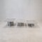 Italian Bianco Carrara Marble Coffee or Side Tables, 1980s, Set of 3 5