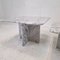 Tavolini da caffè in marmo bianco di Carrara, Italia, anni '80, set di 3, Immagine 14