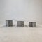 Italian Bianco Carrara Marble Coffee or Side Tables, 1980s, Set of 3, Image 2