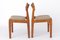 Dänische Vintage Stühle aus Nussholz, 1960er, 2er Set 5