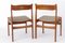 Dänische Vintage Stühle aus Nussholz, 1960er, 2er Set 2