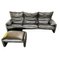 Maralunga 3-seater Sofa with Ottoman by Vico Magistretti for Cassina, Set of 2 6