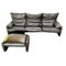 Maralunga 3-Sitzer Sofa mit Fußhocker von Vico Magistretti für Cassina, 2er Set 6