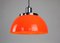 Lampe à Suspension Faro Space Age Orange par Luigi Massoni pour Guzzini, 1960s 5