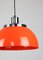 Lampe à Suspension Faro Space Age Orange par Luigi Massoni pour Guzzini, 1960s 4