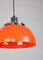 Space Age Orange Faro Pendant Lamp by Luigi Massoni for Guzzini, 1960s 2