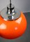 Space Age Orange Faro Pendant Lamp by Luigi Massoni for Guzzini, 1960s 9