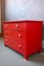 Red Patinated Dresser, 1940s 4