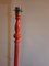 Red Metal Floor Lamp with Cylindrical Lampshade from Houlès, Image 16