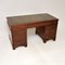 Georgian Leather Top Pedestal Desk, 1800s, Image 2